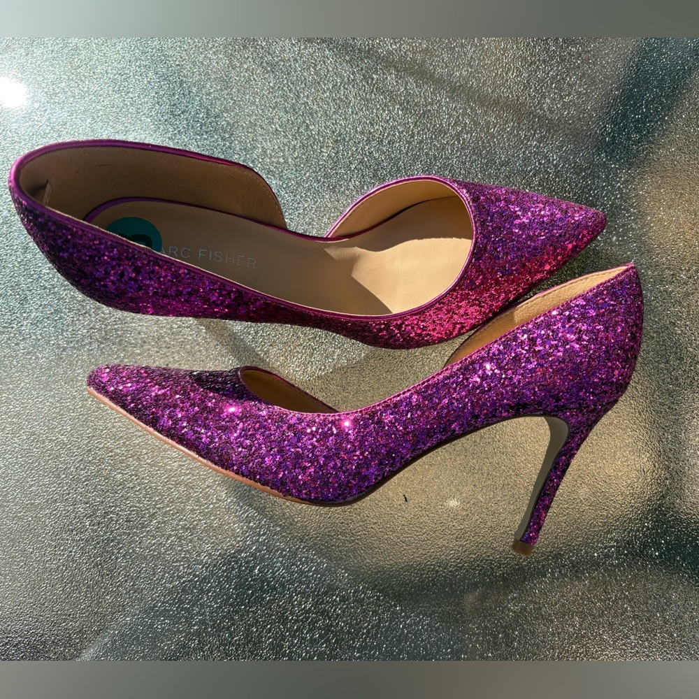 Mark Fisher, 8 Purple Glitter Heels